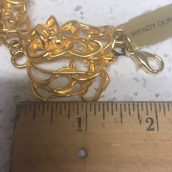 Vintage Wendy Olinger  Gold-tone Bracelet - Picture 7 of 8